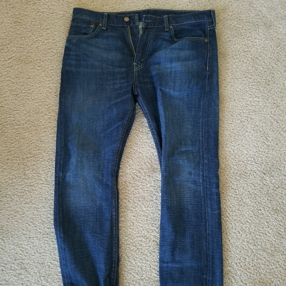 Levi's 513 34x30 Slim Straight Dark Wash Jeans